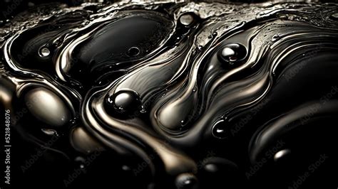Black Oil Texture Black Paint K Background Abstract Black Liquid