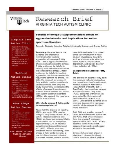 Research Brief Psychology Department Virginia Tech