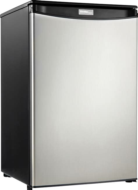 Stainless steel is tough and resilient, and the chromium in the alloy that helps protect it from rust also makes stainless steel a little harder than. 4.4 cu. ft Scratch and Dent Stainless Steel Compact Fridge | Princess Auto