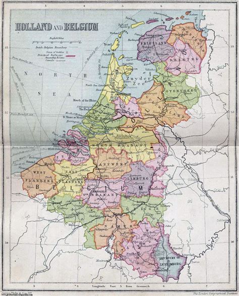 Grande Detallado Mapa Pol Tico Y Administrativo Antiguo De Holanda Y