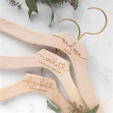 Custom Bridal Party Wedding Hanger Lucky Maiden