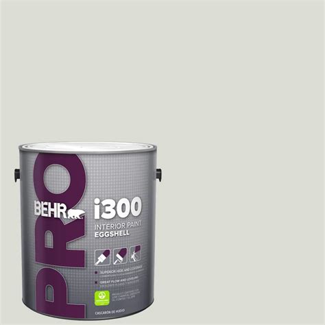 Behr Pro 1 Gal Bwc 29 Silver Feather Eggshell Interior Paint Pr33001