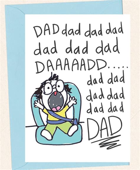 Funny Fathers Day Card Dad Birthday New Dad Card From Child Etsyde