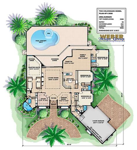 Https://tommynaija.com/home Design/coastal Home Plans With Pool