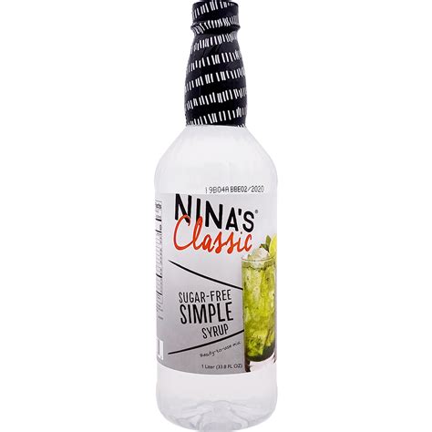 Nina S Classic Sugar Free Simple Syrup Gotoliquorstore