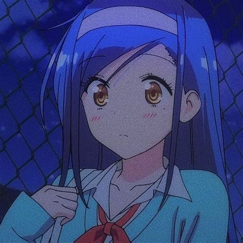 Pin By セツナ On Blue （隠ザザ） Anime Blue Anime Aesthetic Anime