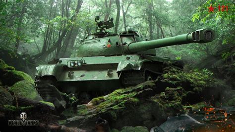 World Of Tanks Tank In Forest With Green Trees Hd World Of Tanks Games