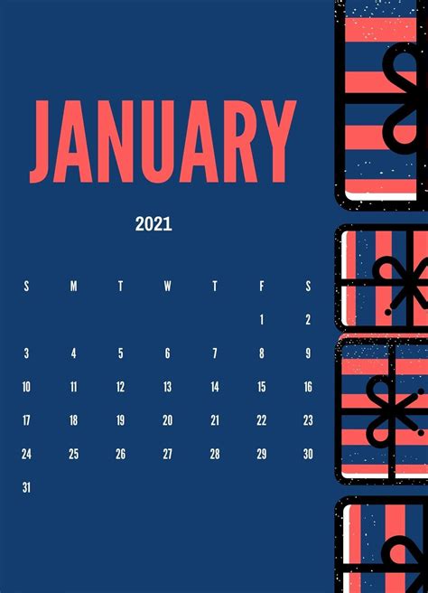 Download Calendar January 2021 January 2021 Printable Calendar