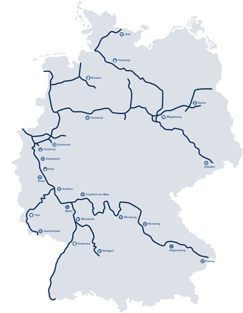 Insgesamt 1233 km, davon 865 km auf deutschem boden. Fluss Karte Deutschland