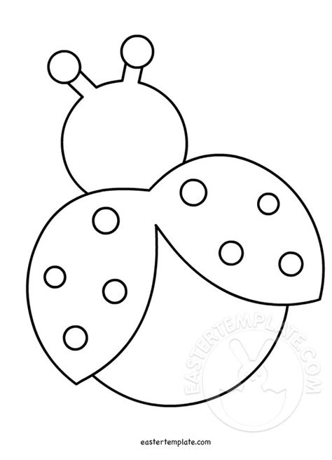 Package includes 2 card stock ladybug cutouts, printed on both sides. Ladybug With Wings Open | Easter Template