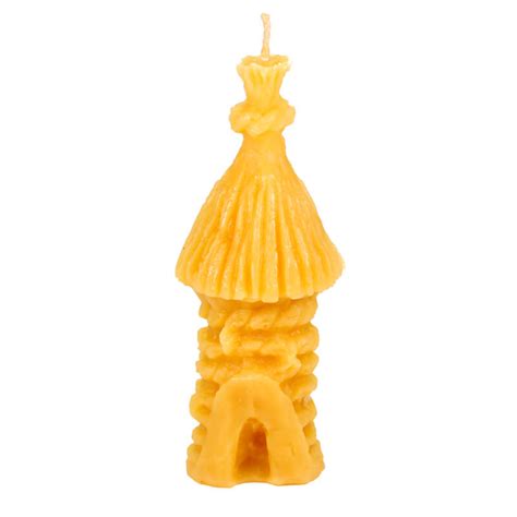 Beewax Candle Bee Hive Thatched Honey Land
