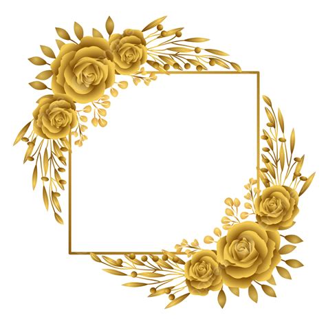 Boda Monograma Círculo Lujo Marco Hexágono Vintage Dorado Floral
