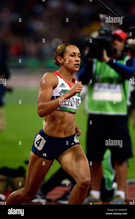 Jessica Ennis Of Great Britain On Her Way To Winning The Gold Medal In