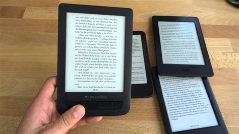 eBook Reader im Display Vergleich - YouTube