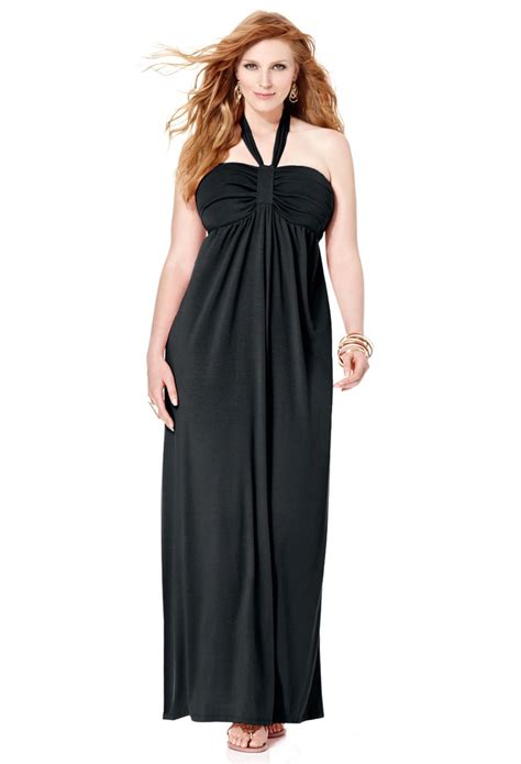 Plus Size Black Halter Maxi Dress Plus Size Dresses Avenue Maxi