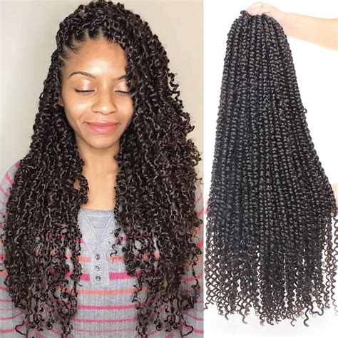 Buy Xtrend Pre Twisted Passion Twist Hair Inch Bohemian Crochet Curly Hair Strands Pack