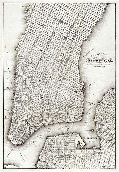 Map Of The City Of New York 1850 Digital Art By Word Fandom Pixels