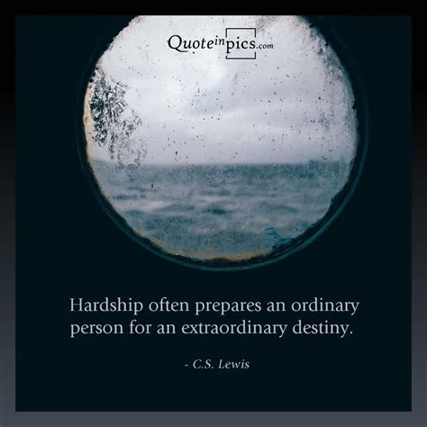 Hardship Often Prepares Us