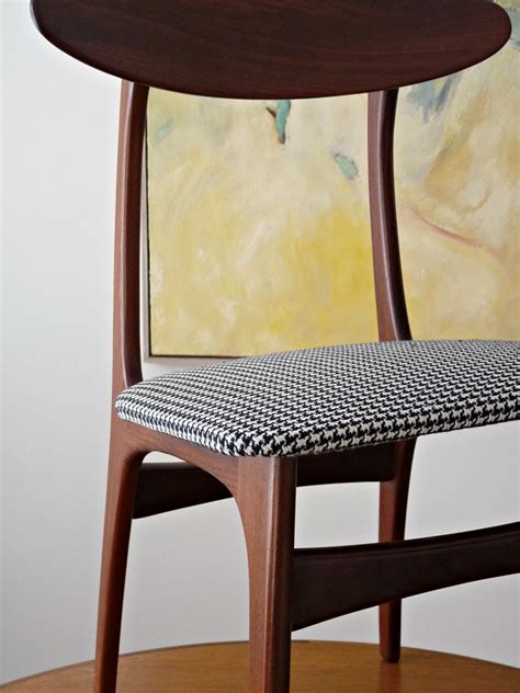 An upholstered dining chair looks nice at the table, obviously, but it will also help fill a small corner of the room. How to Reupholster Dining Chairs | DIY Houndstooth ...