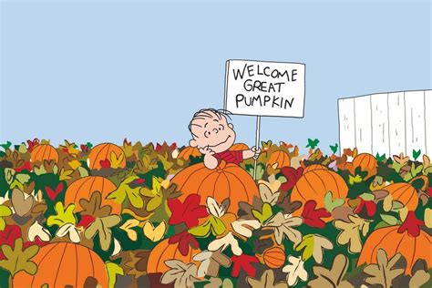 Welcome Great Pumpkin Charlie Brown Halloween Peanuts