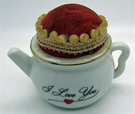 Vintage China Pin Cushion Teapot Pin Cushion Made In Japan I Etsy