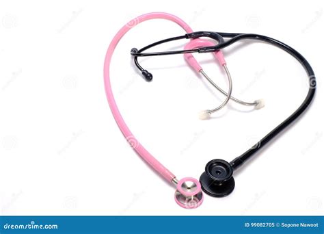 Stethoscopes Stock Image Image Of Pink Design White 99082705