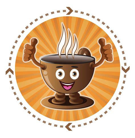 Cartoon Smiling Coffee Cup Icon 8556306 Vector Art At Vecteezy