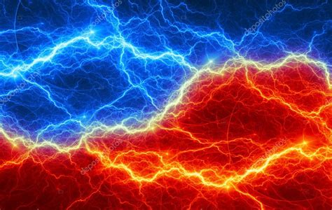 Abstract Fire And Ice Lightning ⬇ Stock Photo Image By © Cappa 38298099