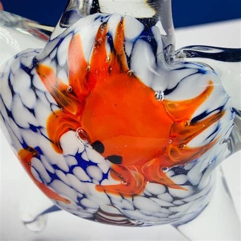Murano Glass Starfish Paperweight Italy Vintage Nautical Etsy