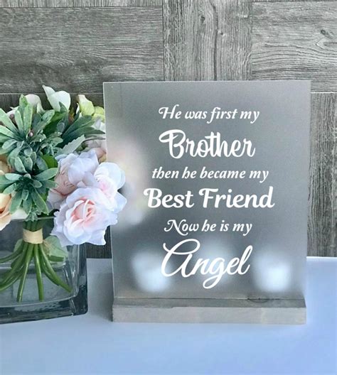 Sympathy Brother Loss Of Brother Loss Of Sibling Brother Etsy Singapore