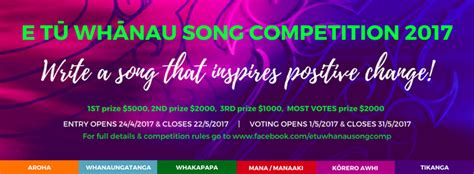 The E Tu Whanau Song Competition Is Back — Mmf Aotearoa