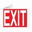 Exit And Entrance  3D Triangle Projection Signs
