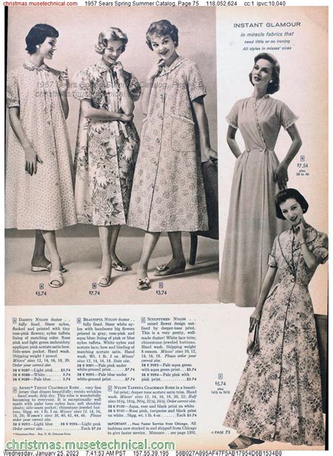 1957 Sears Spring Summer Catalog Page 75 Catalogs And Wishbooks
