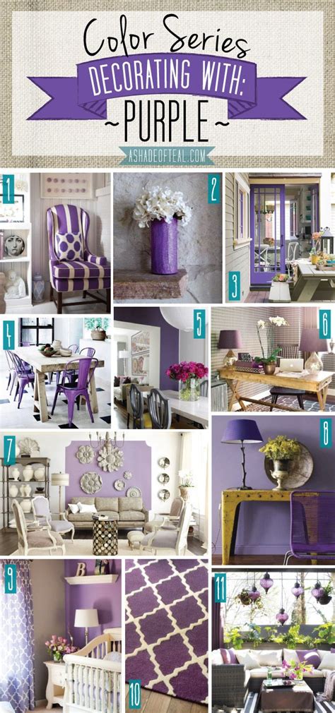 Color Series Decorating With Purple Purple Home Decor Purple Home