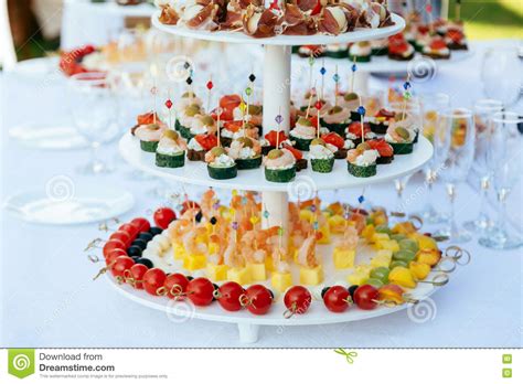 Assorted Appetizers Buffet Stock Image Image Of Luxury 73000863