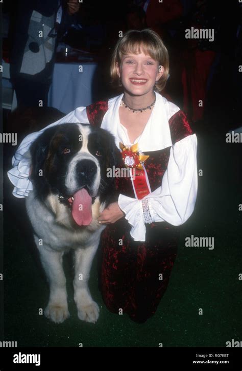 Hollywood Ca November 28 Actress Nicholle Tom And Beethoven Attend