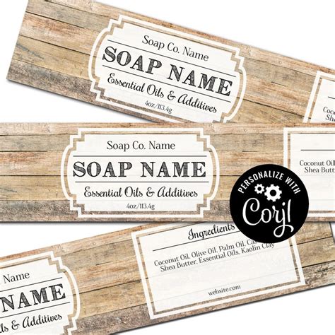 Printable Soap Labels