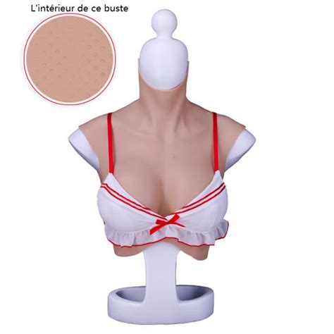 POUR FEMMES Buste faux seins en silicone de série Fausse poitrine pour Cosplay bonnets