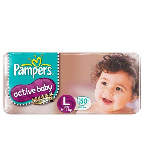 Pampers Active Baby Diapers Size Llarge 9 14kg 50pcs