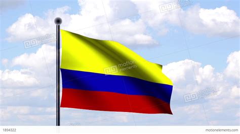 Animated Flag Of Colombia Animierte Flagge Von K Stock Animation