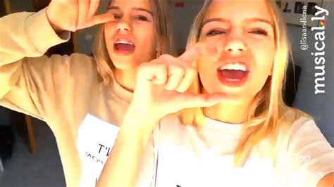 lisa and lena musical ly compilation 2 10 musicals youtube