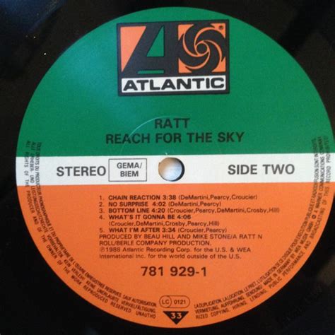 Ratt Reach For The Sky Vinyl Lp Album Vinylheaven Your