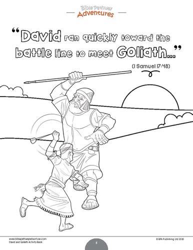 Freebie David And Goliath Activity Book Teaching Resources