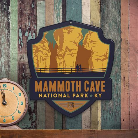 Metal Emblem Sign Np Mammoth Cave National Park Anderson Design Group