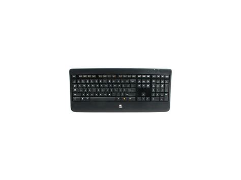 Logitech K800 24ghz Wireless Slim Illuminated Keyboard Black Neweggca