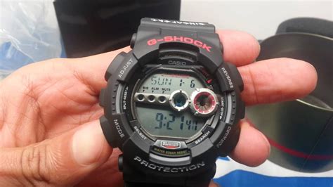 Black resin band digital watch with black face. G-Shock GD-100-1ADR Killer Gerbil review - YouTube