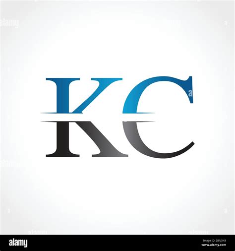 Initial Kc Letter Logo Design Vector Illustration Abstract Letter Kc
