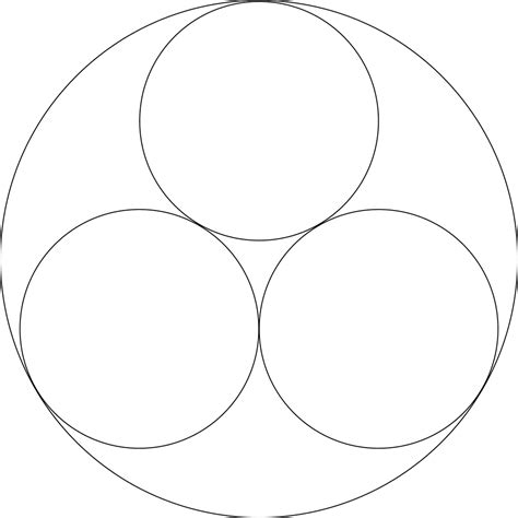 3 Smaller Circles In A Larger Circle Clipart Etc