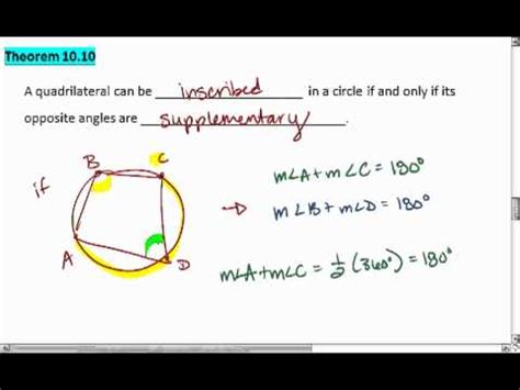 The babylonians also studied similar effects however. Geo 10.4 (3 of 3) Inscribed Quadrilaterals.mp4 - YouTube