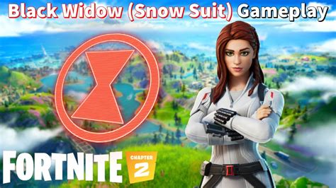 Black Widow Snow Suit Gameplay Fortnite No Commentary Youtube